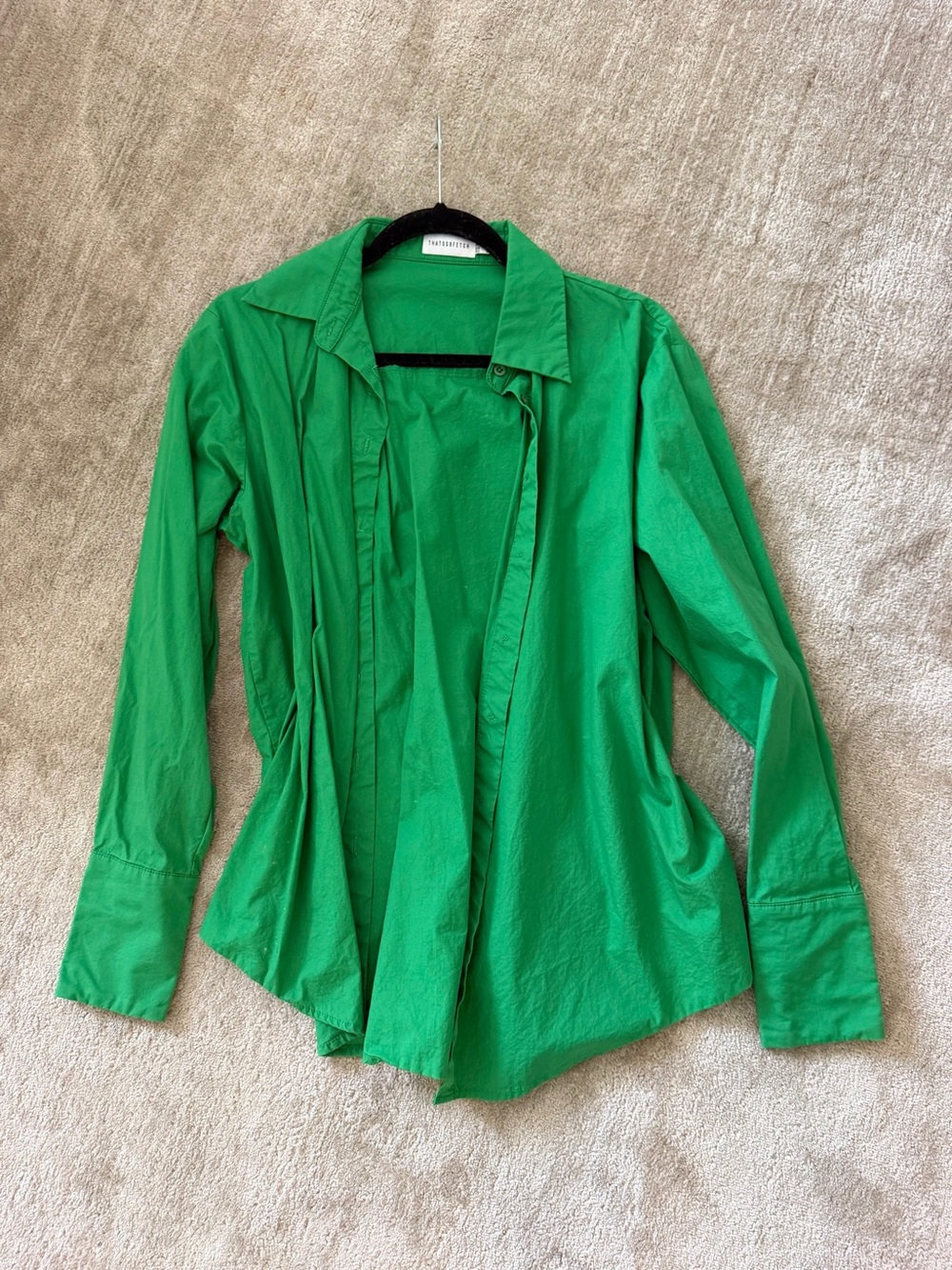 Women’s Green Button-Down Shirt - Unbranded